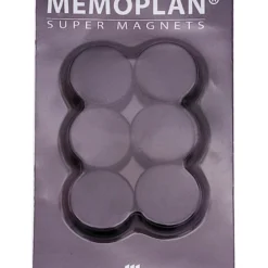Millex memoplan magnet 6stk sort ø25mm