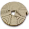 Millex tetningslist 6 mtr d-profil 9x6mm hvit