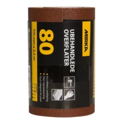 Mirka sliperull ubehandlet 115mm x 2.5m k80
