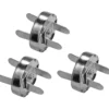 Neodymium magnetlås krom ø18,5 mm