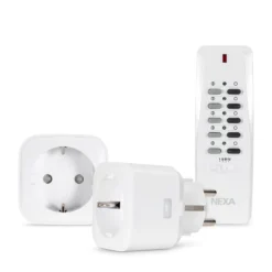 Nexa smartplugg mini bryter m/fjernkontroll 2 stk mycr-2