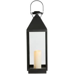 N.o.h. lanterne m/led h60cm sort ip44