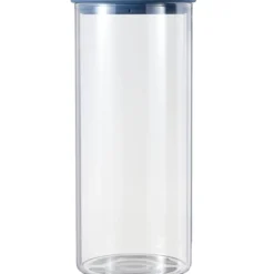 Oppbevaringskrukke borosilikatglass 2500ml glasslokk blå