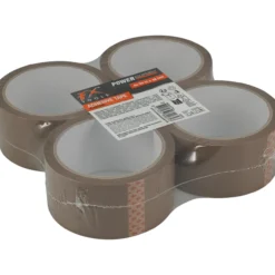 Pakketape brun 4stk 50mx48mm