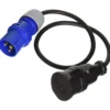 Pce overgangskabel 316-9 plug-til-schuko skjøt-ip44 0,8 m