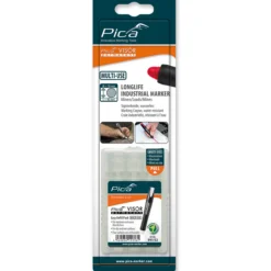 Pica visor refill oljekrittstift vannfast, hvit