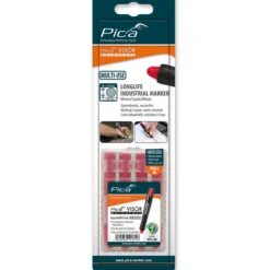 Pica visor refill oljekrittstift vannfast, rød