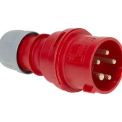 Plugg rundstift 32a 400v 432-6