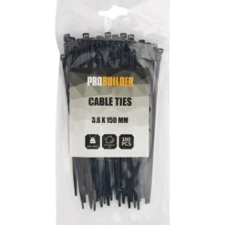 Probuilder kabelstrips 3,6x150mm 100stk sort