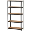 Probuilder stålreol 5h 900x400x1800 mm 175kg sort