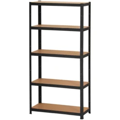 Probuilder stålreol 5h 900x400x1800 mm 175kg sort