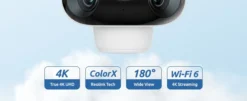 Reolink argus 4 pro batteridrevet wifi kamera m/ 4k og colorx nattsyn