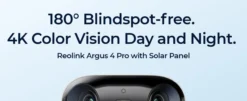 Reolink argus 4 pro batteridrevet wifi kamera m/ 4k og colorx nattsyn