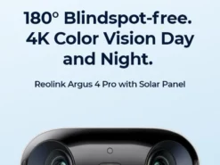 Reolink argus 4 pro batteridrevet wifi kamera m/ 4k og colorx nattsyn