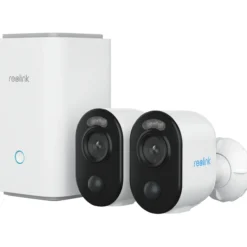 Reolink batteridrevet kamerakit home hub m/ 2x argus 3e