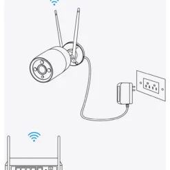 Reolink rlc-811wa wifi 6 kamera med 4k og zoom w430