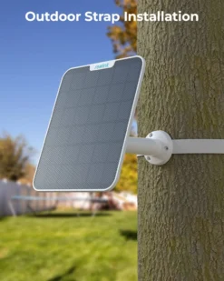 Reolink solcellepanel hvit til overvåkningskamera v2