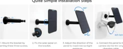 Reolink solcellepanel sort til overvåkningskamera v2