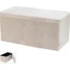 Sittebenk med oppbevaring grå 76x38x38cm