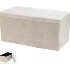 Sittebenk med oppbevaring grå 76x38x38cm