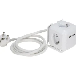 Skjøtekontakt magic cube m/4 uttak - 1.4m