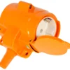 Skjøtekontakt 2-veis m/jord m/lokk orange