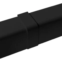Skjøtestykke 80x60mm, sort