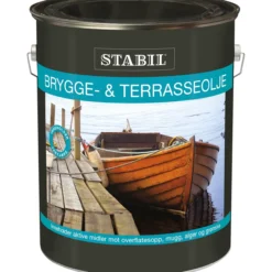 Stabil brygge- & terrasseolje 9 l