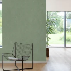 Storeys mikaya vinyltapet plain grønn 10x0,53m