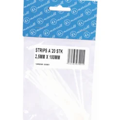 Strips 100x2.5mm 20 stk natur