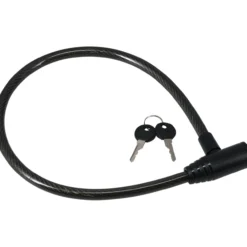 Sykkellås kabel med 2 nøkler 12mm 65cm