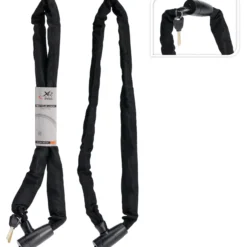 Sykkellås kjetting stål 6x120cm med 2 nøkler