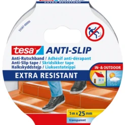 Tesa anti-skli tape hvit 5m x 25mm
