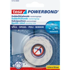 Tesa dobbeltklebende tape speil 1.5mx19mm