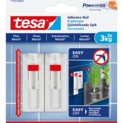 Tesa justerbar limspiker flis og metall 2x3kg