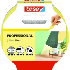 Tesa maskeringstape professional 25m x 25mm gul