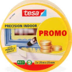 Tesa maskeringstape professional indoor 25m x 25mm 2-pk