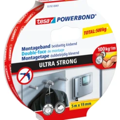 Tesa powerbond monteringstape 5m x 19mm ultra strong