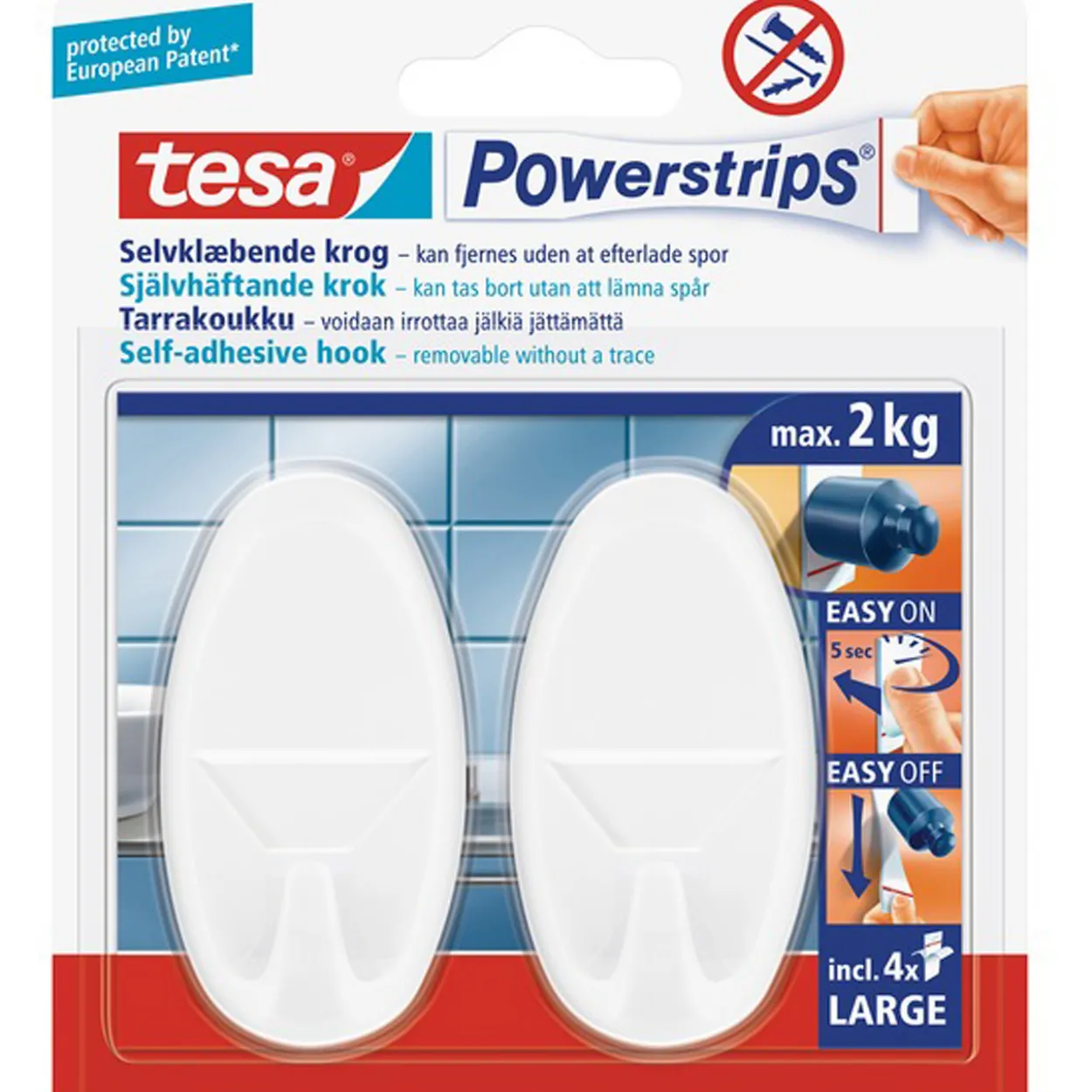 Tesa powerstrips kroker large oval
