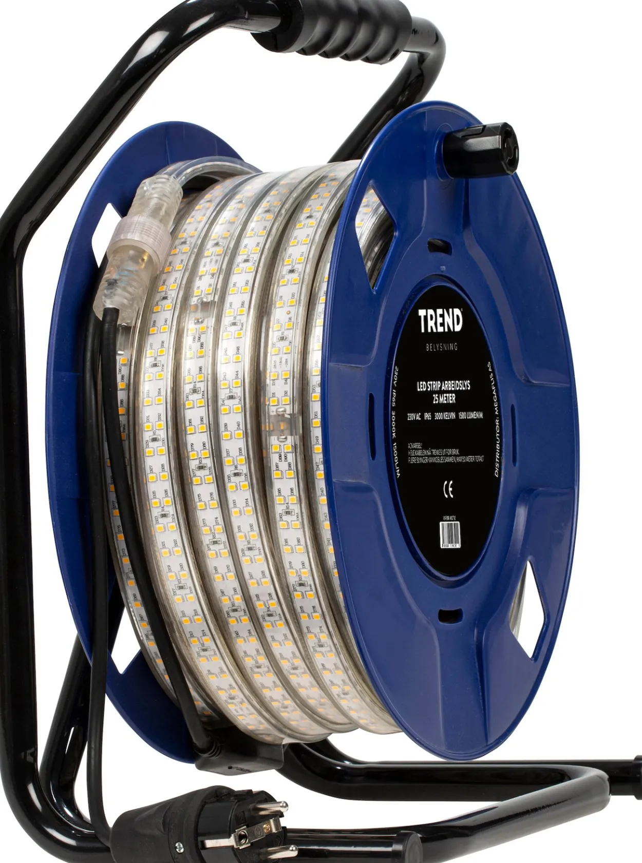 Trend arbeidslys led strip 25m trommel 3000k/1500l ip65