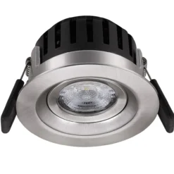 Trend gloria downlights cob led 8w360°, børstet stål