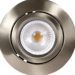 Trend luna cob led 6w dim to warm børstet stål