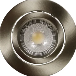 Trend lycke downlights cob led 6w, børstet stål