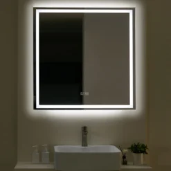 Trend rain lysspeil 80x80 cm