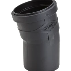 Ultra silent bend m/muffe 15° ø110