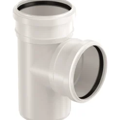 Uponor decibel grenrør 75/75-88.5 2 muffer htp hvit
