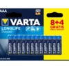 Varta batteri alkaline aaa 8+4-pack