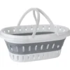 Vaskekurv foldbar pp 25l 58x38cm hvit/grå
