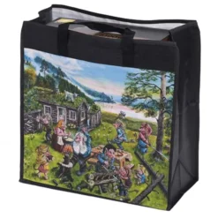 Vedbag 45 l trollmotiv ass. 45x46x22cm