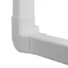 Vertikal vinkel høyre 80x60mm, hvit